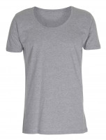Mens Tee Deep Cut T-shirt Oxford grå ( Oxford grey)