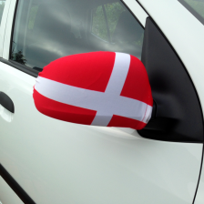 Dannebrog overtræk til sidespejle | Køb alt i Dannebrog her! Dannebrog overtræk til sidespejle