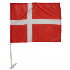 Dannebrog i røde og hvide farver Dannebrogflag i rød og hvid