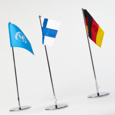 Split Dannebrogsflag på bordflagstang Bordflagstang med split flag