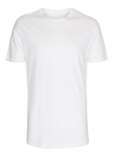 Lang t-shirt til mænd i hvid Lang t-shirt til mænd i hvid